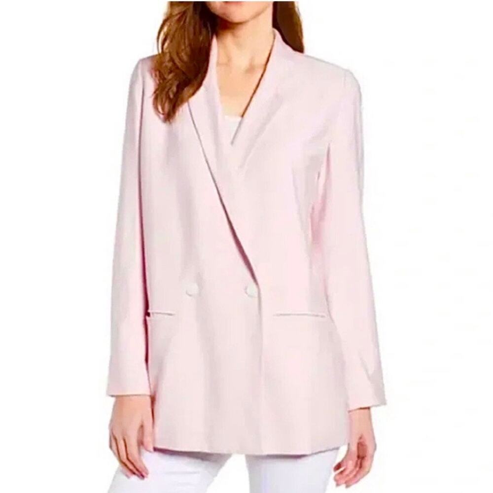 Chelesea28 Size M Double Breasted Blazer Jacket Lilac Pink Lined Career Work